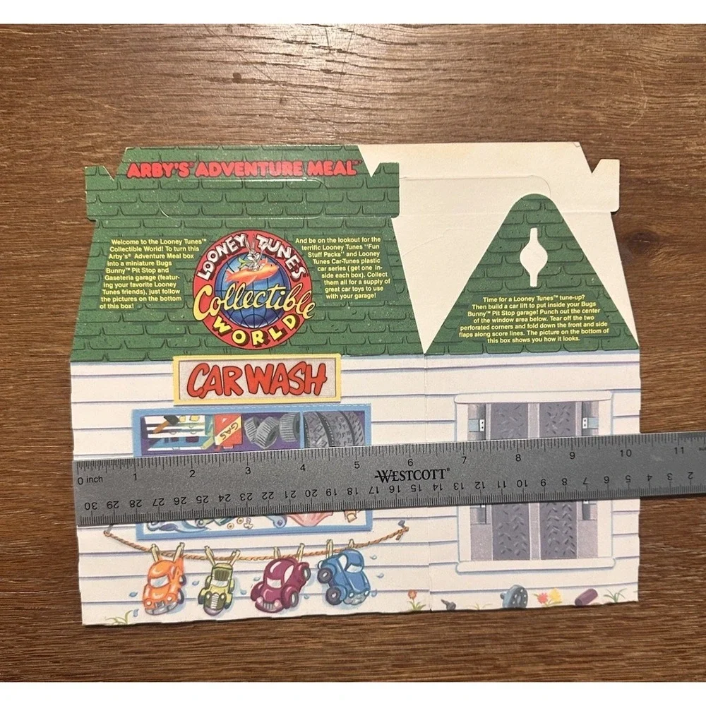 Vintage Arby's Kid Meal Box 1989 Bugs Bunny Advertisement Rare VTG Looney Tunes